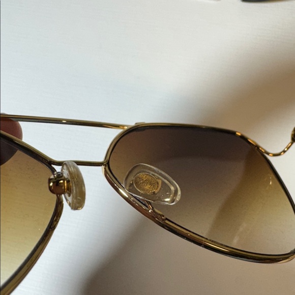 Prada womens Cinema Evolution pale gold metal 62 15 140 sunglasses EUC - Picture 6 of 11